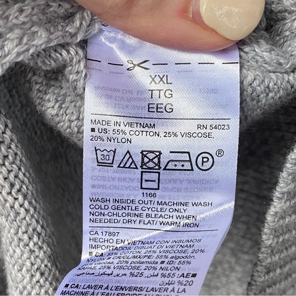 Old Navy Maternity/Nursing Wrap Sweater Gray Size XXL NWT - Picture 9 of 10